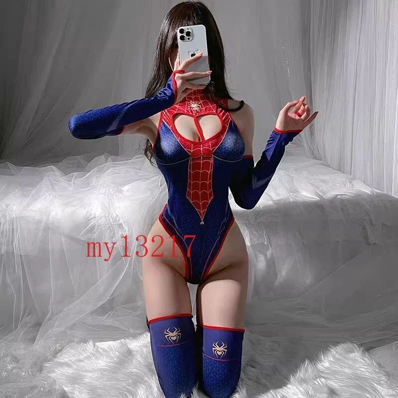 Sexy Mono Mujer Araña Halloween Juegos con disfraces Body Ropa Interior Talla Única Mujeres Foto 2 de 4
