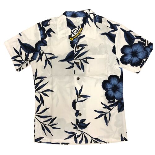 Herren Hawaii Shirt Blumen Kreuzfahrt tropisch Luau Strand Aloha Party Palmeninsel