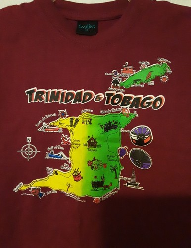Smiling Kids Purple Short Sleeve Trinidad And Tobago T-shirt 12 - Picture 3 of 8