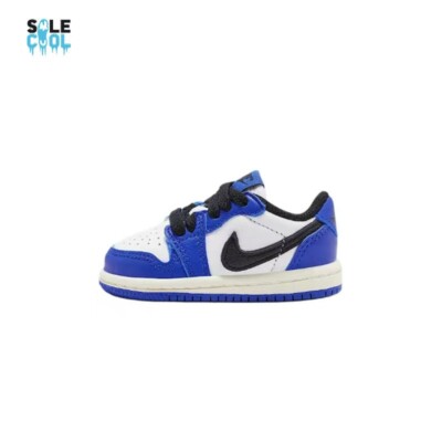 未使用 NIKE TD AIR JORDAN 1 RETRO LOW OG 2023 Nike Air Jordan 1 Retro Low OG Black Toe White Varsity