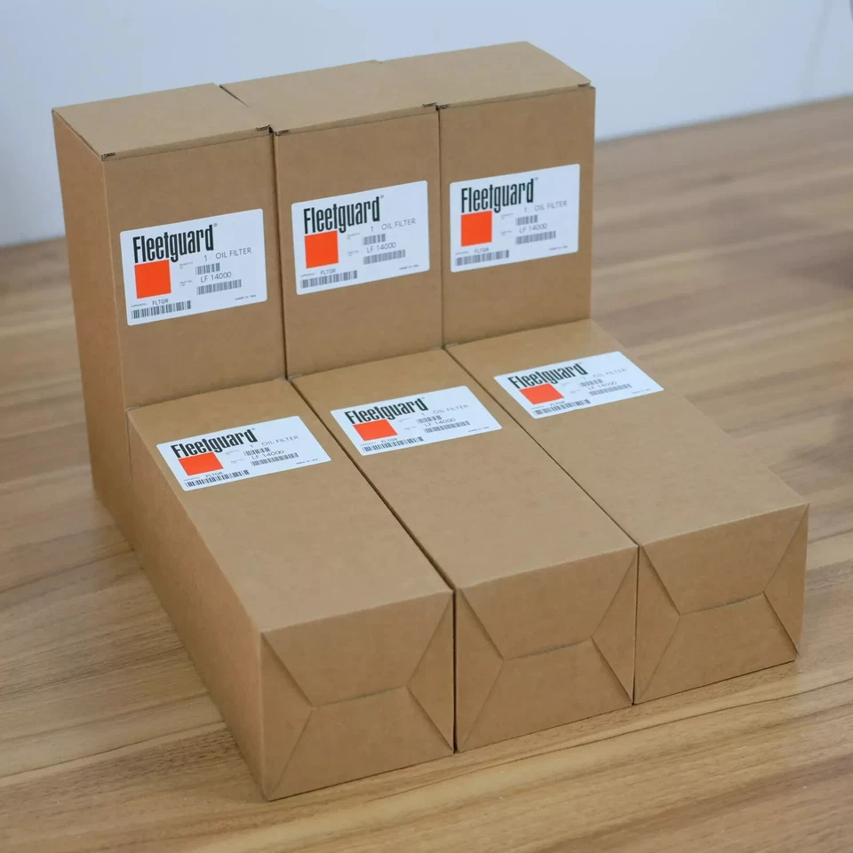 6 peças filtro de óleo genuíno Fleetguard LF14000NN Cummins ISX 4367100 frete grátis - Imagem 3 de 4