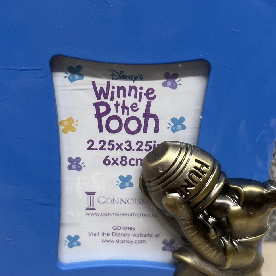 WINNIE THE POOH: In Blue Picture Frame (2.25 X 3.25) DISNEY'S (New) - Image 2 of 4