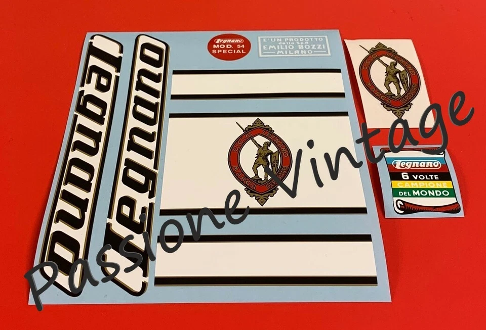 LEGNANO Mod.54 bici oro o blu kit decalcomanie/adesivi/stickers