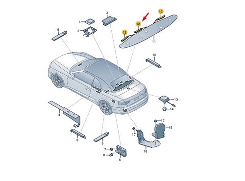 Adaptateur AUDI A5 MK2 - Référence 4K4071705 - Pièce Neuve D'origine, Fabriquée En Allemagne