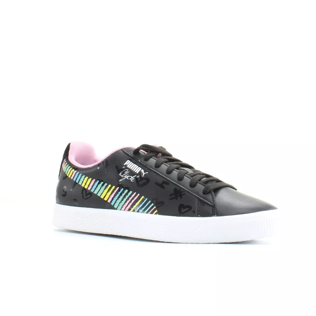 Puma Clyde x Bradley Theodore Black Leather Mens Lace Up Trainers 369555 01 eBay
