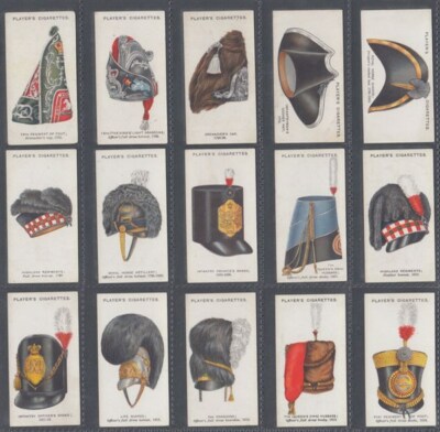 military cigarette cards CIGARETTE CARD SET JOHN PLAYER & SONS, MILITARY HEAD-DRESS 1931  (ID:984/AM120)
