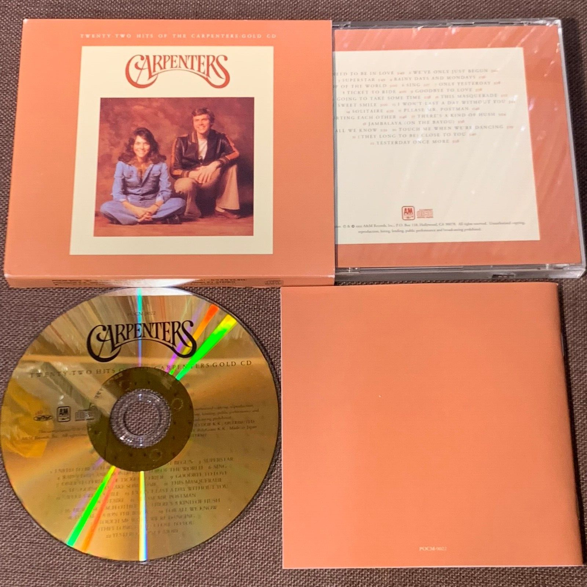 24k Gold CD Polydor Pocm-9022 Carpenters 22 Hits Japan for 24k Gold CD Polydor Pocm-9022 Carpenters 22 Hits Japan for