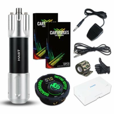 Mast Mars Rotary Tattoo Pen RCA Gun Coreless Motor Permanent Makeup Machine Kit