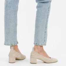 Everlane Women's The Italian Leather Ivory Heel Size 8.5