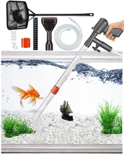Aquarium Gravel Cleaner Vacuum Fish Tank Tools Water Changer with Thermometers