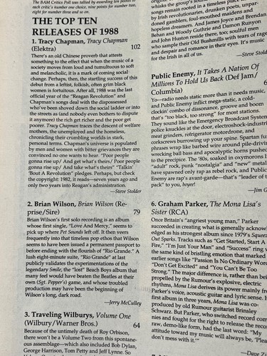 Tracy Chapman 1988 Critic's Poll BAM Magazine #300 Metallica, Ozzy Osborne - Foto 3 di 9