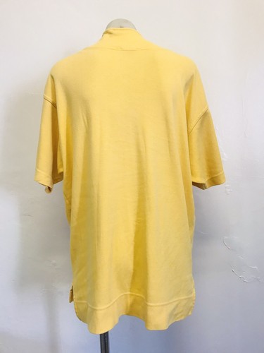 Vintage VALENTINO BEACHWEAR Yellow Cotton Collared Tee / T Shirt Unisex M 10 -12 - Bild 11 von 12