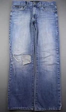 Men's Calvin Klein Jeans Boot Cut Medium Wash Distressed Size 31x30 (Msr 33x29)
