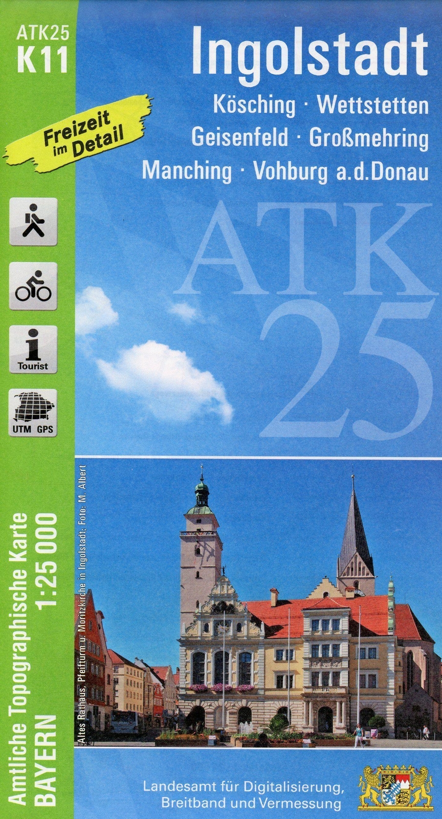 Thumbnail - Ingolstadt 1 : 25 000 (land-)karte Deutsch 2020 Ldbv Bayern Ean