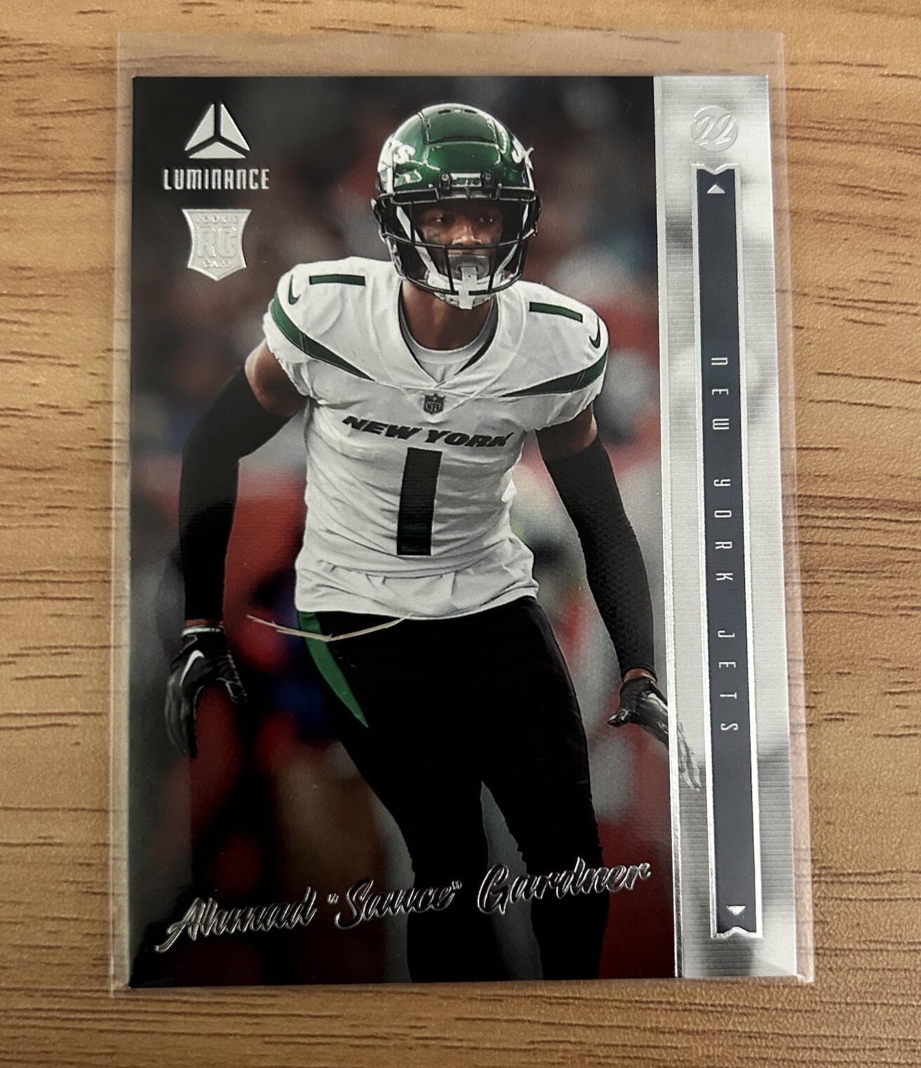 2022 Panini Chronicles Luminance RC Ahmad Sauce Gardner New York Jets #208