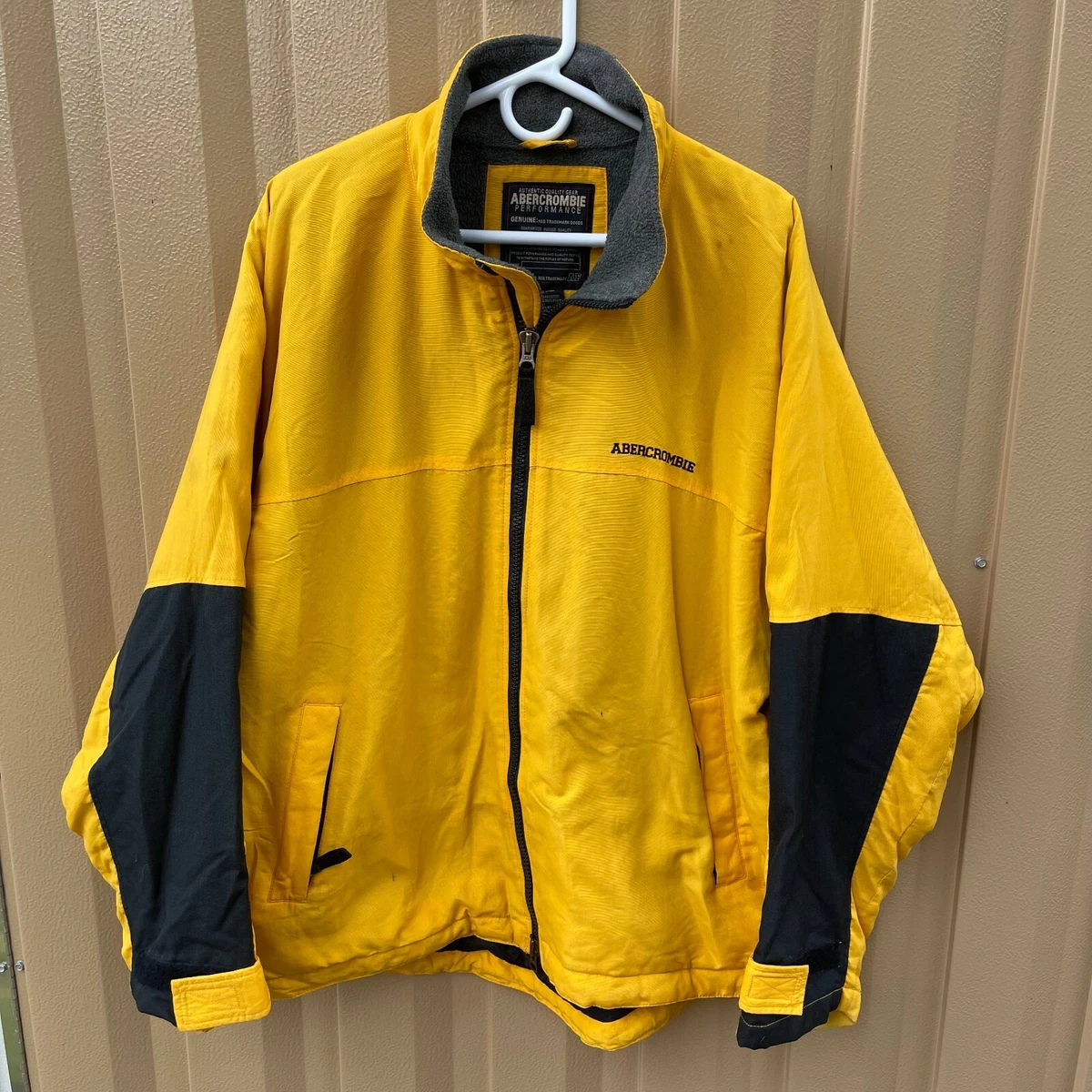 Abercrombie and fitch yellow clearance jacket