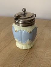 ANTIQUE LOCKE & Co WORCESTER SILVER PLATED MUSTARD POT