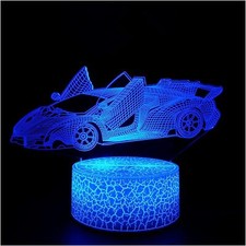 3D Optical Illusion Night Lights Visual Creative LED Desk Lamp Remote Control