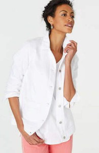 j jill white denim jacket