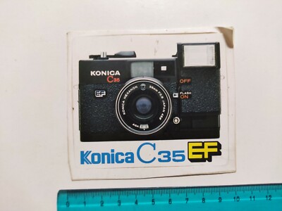 Klebstoff Konica C35 Ef Sticker Autocollant Decal Vintage 80s Original