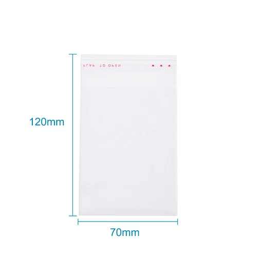 1000 Stck. durchsichtige OPP Zellophanbeutel Top Seal selbstklebend Geschenk Schmuck Verpackung - Bild 9 von 10