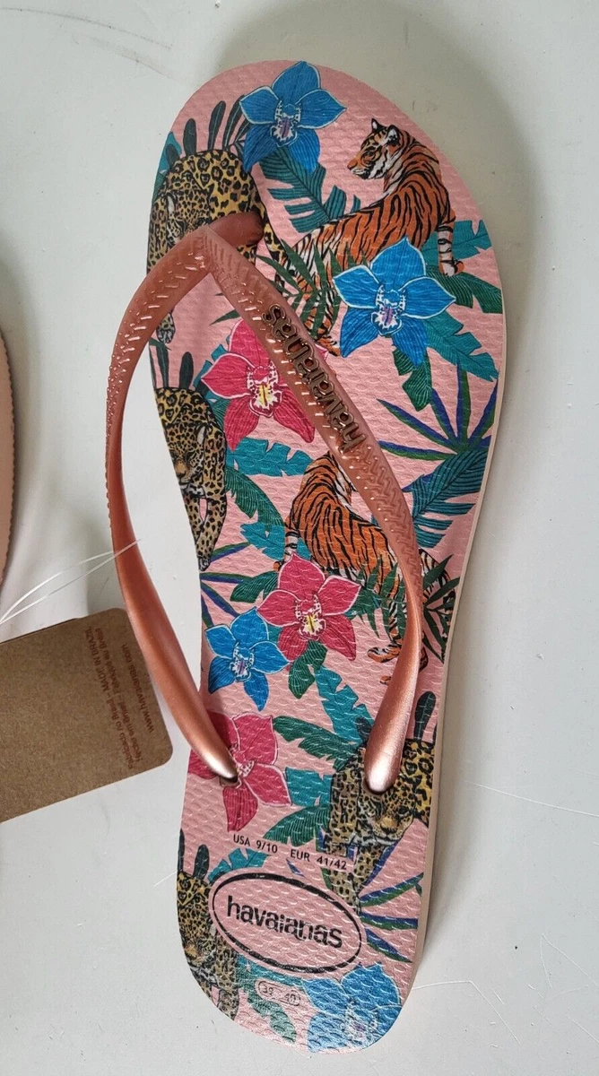 Havaianas slim tropical sales ballet rose