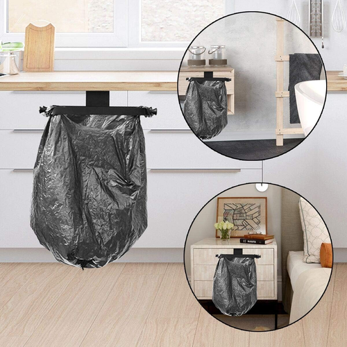 Plastic Bag Holder over the Cabinet Door Pantry Door Garbage Trash Bags Rack for - Picture 4 of 5