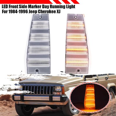Frontblinker Weiß Blinker vorne links rechts Set für Jeep Cherokee XJ Wagoneer