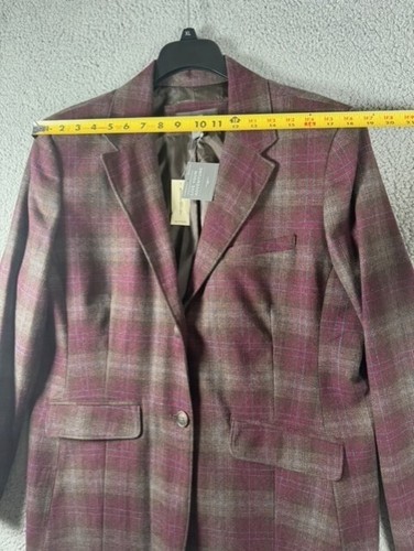Eddie Bauer Blazer Womens Size 20 Wool Plaid 2 Button Casual Formal NWT - Picture 11 of 13
