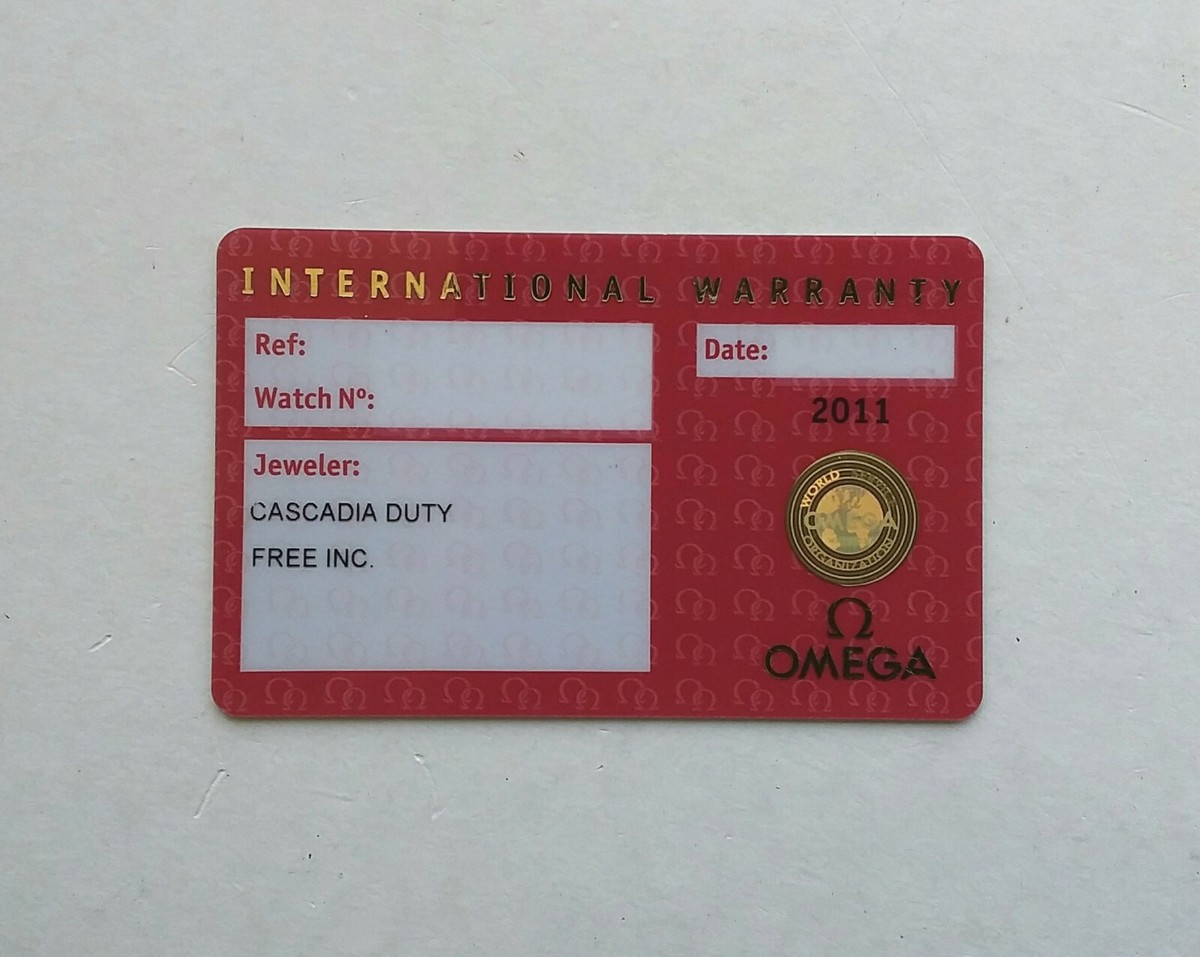 Carnet De Garantie Internationale UNOAERRE Pour Montre - Neuf, Vintage, Rare
