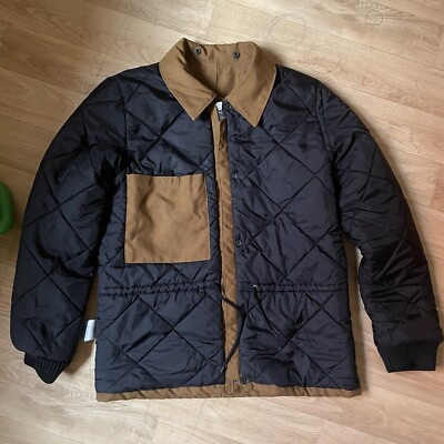 VINTAGE Carhartt winter jacket denim overcoat Chore arctic