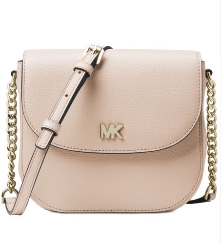Bolso Bandolera Michael Kors Cuero Guijarro Media Cúpula Rosa o Azul Marino - Imagen 2 de 8