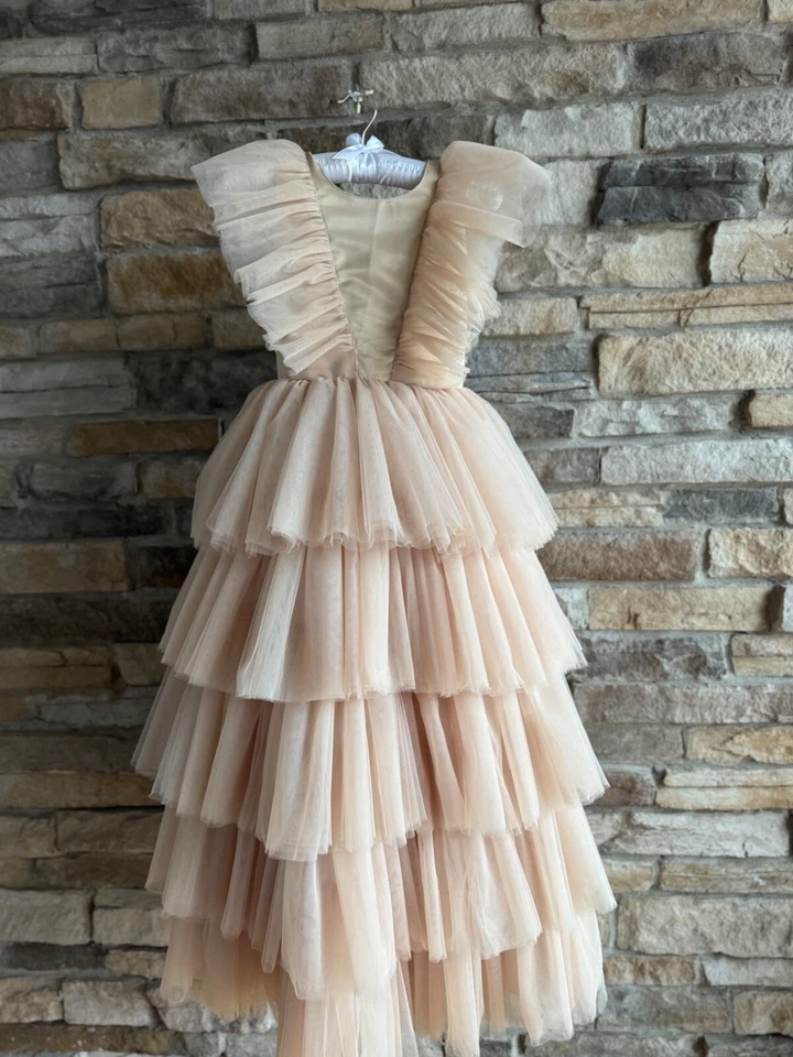Beautiful dress for girl long wedding dress for kids anniversary dress - Image 2 of 4