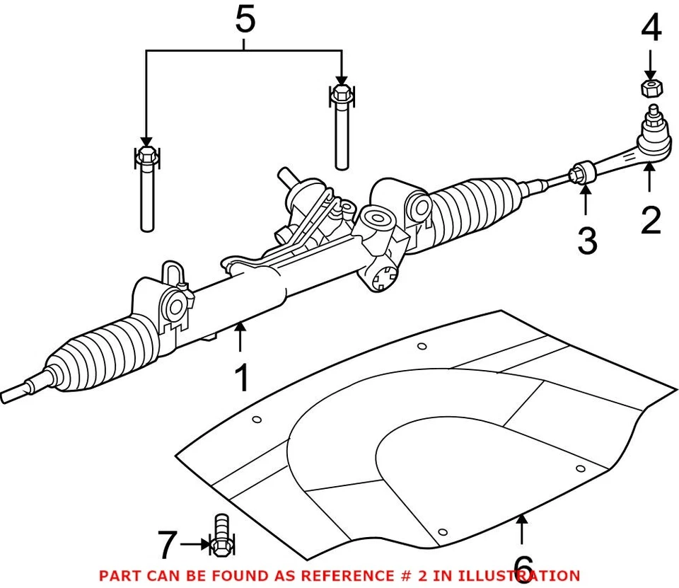 Extremo de varilla de amarre de dirección exterior delantera original OEM Mopar para Dodge Charger Challenger Foto 2 de 3