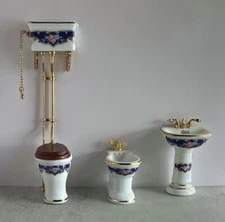 1:12 Scale Bathroom Set Reutter Porcelain DOLLHOUSE MINIATURES