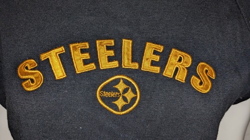 Women's Short Sleeve Reebok Black Pittsburgh Steelers T- shirt Sz Large - Picture 4 of 5