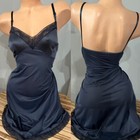Vintage Slip Dress Lingerie Silky Monochrome by Cabernet sz 38