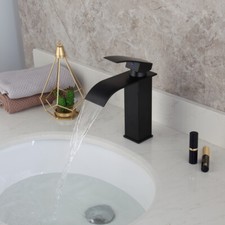 Black Oil Rubbed Brass Bamboo Style Bathroom Basin vanity Sink Mixer Taps Faucet