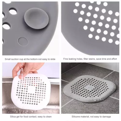 Bathroom Drain Hair Catcher Bath Stopper Plug Sink Strainer Filter Shower Covers - Picture 8 of 11