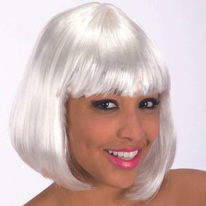 parrucca bianca corta