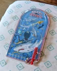 Vintage Great White Shark Attack Tin Pinball Game Toy Hand Held Schylling Ocean