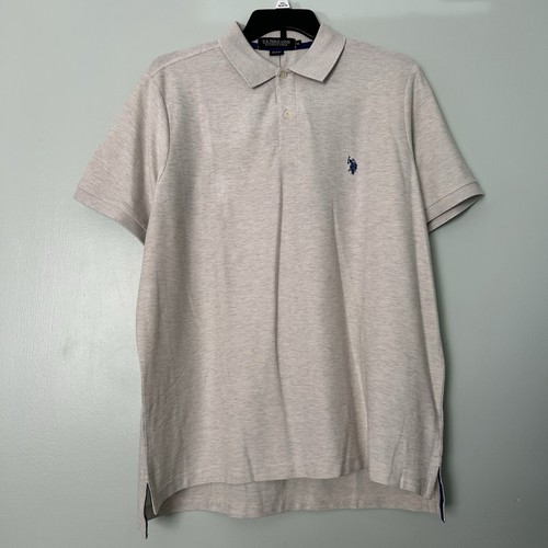 U.S Polo Assn Men’s Size XL Grey Ultimate Pique Short Sleeve Shirt MSRP $44