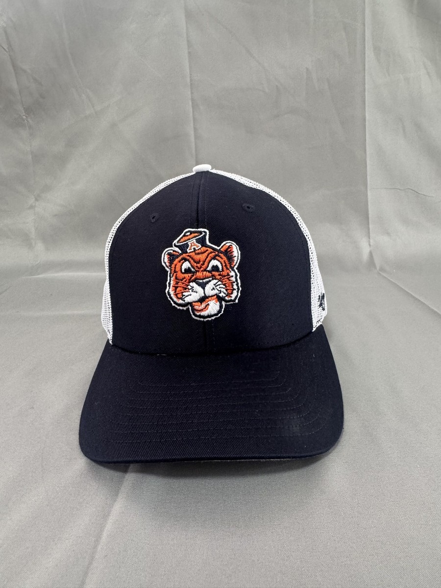'47 Brand Auburn Tigers Trucker Snapback Hat Navy White Mascot Logo