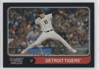 2023 Topps Heritage Black Border /50 Casey Mize #112 11o2