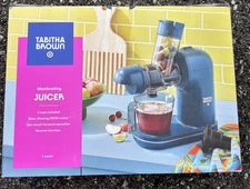 New Electric Masticating Juicer Dark Teal Blue - Tabitha Brown