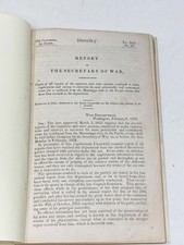 Jefferson Davis / REPORT OF THE SECRETARY OF WAR COMMUNICATING COPIES OF ALL 1st