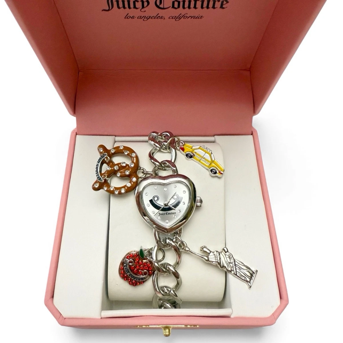 Authentic Juicy Couture Watch with Leather Watch Band and Heart Charm Juicy Couture Watch - Etsy main image 2