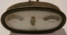 1922-24 Buick Oval Gauge Cluster Original Amperes Oil  Gasoline Ratrod