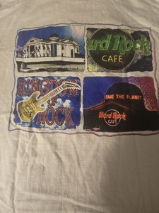 Vintage Original  Orlando Hard Rock Cafe  White Men's Large Graphic T-Shirt
