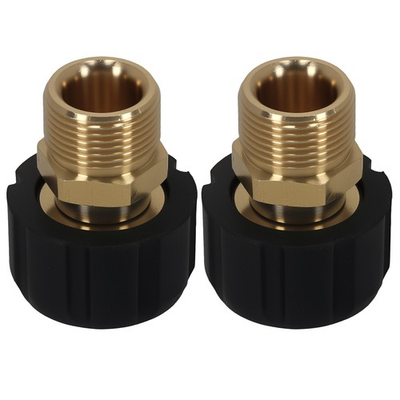 #ad Brass Pressure Washer Adapter M22 14mm to 15mm Universal Hose Gun 5000PSI $13.65
